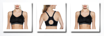 Freya moulded racerback sports bra, storm,