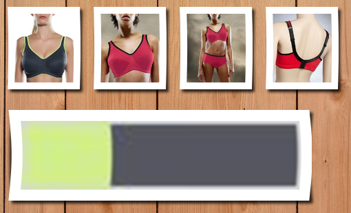 Freya women's underwire sports bra, charcoal,