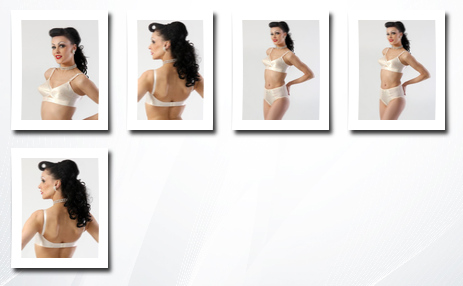 What Katie Did harlow vintage peach bullet bra