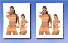 Zoogster Lingerie sexy hot orange lace tank crop top bra and panties set