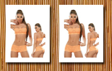 Zoogster Lingerie sexy hot orange lace tank crop top bra and panties set extra large