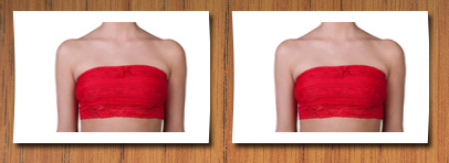Sweet Intimates sexy lace edge tube top bandeau bra by red