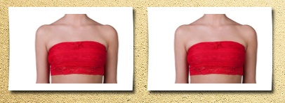 Sweet Intimates sexy lace edge tube top bandeau bra by red